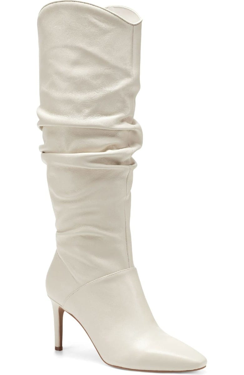 Knee-High White Boot