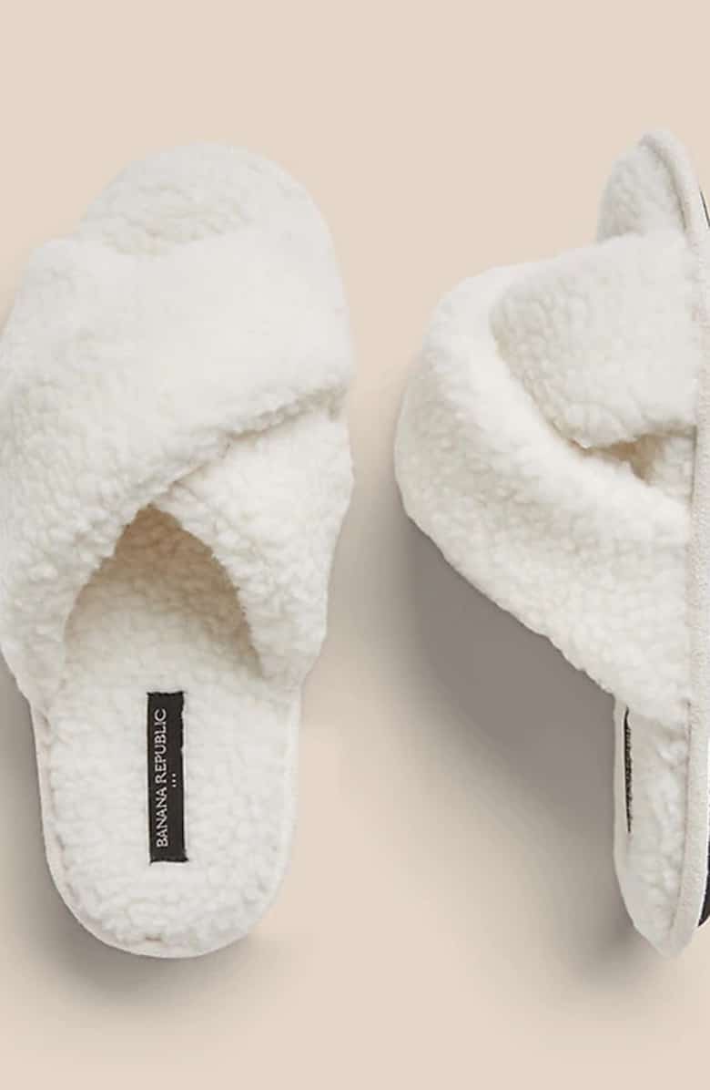 Fuzzy Slippers for brides
