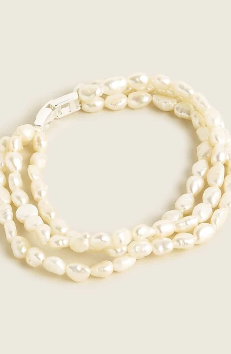 Freshwater pearl layered bracelet